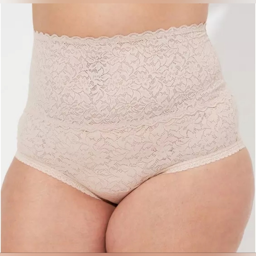 4-Way Stretch Lace High-Rise Brief Panty From Torrid